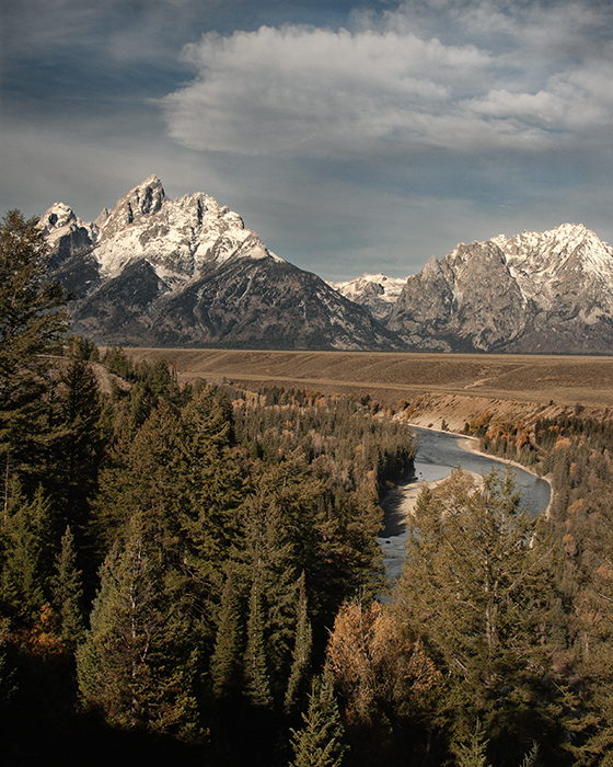 Teton Range from Snake River Overlook 10/2013